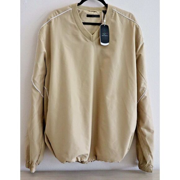 Greg Norman G7S1J557 Men's Sz XL Khaki Pull Over Technical Performance Jacket - Picture 1 of 6